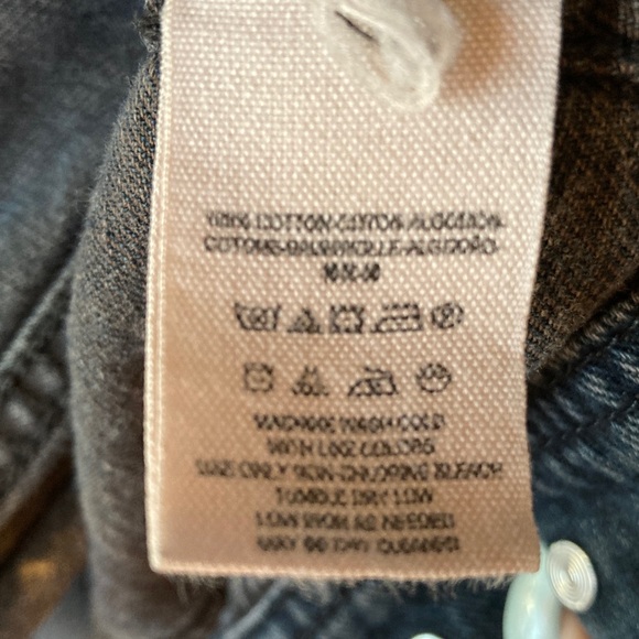 Free People Boho Grunge Hooded Denim Sweatshirt Streetwear Jacket - Picture 13 of 13